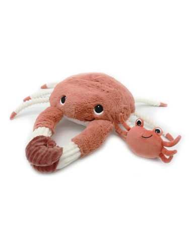 Peluche Cassecou le crabe maman et son bébé Terracotta |Les déglingos