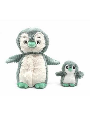 Peluche Iglou Le Pingouin Maman/Bébé Menthe |Les déglingos